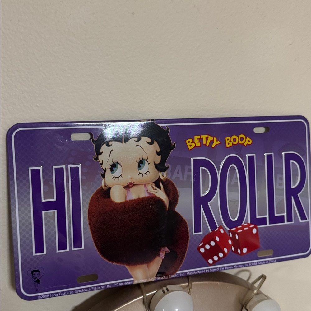 NEW Betty Boop Hi Rollr car vehicle - Purple and Red colors